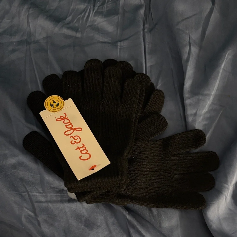 Cat & Jack Classic Black Gloves